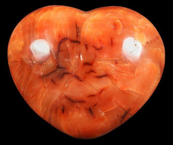 Colorful Carnelian Agate Heart #59488